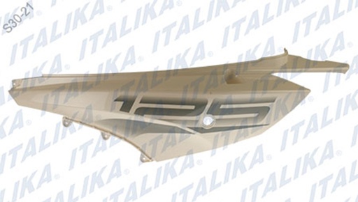 [F13012734] CUBIERTA COLA IZQ BLANCO MODENA 125