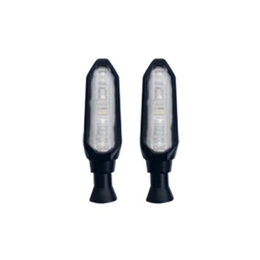 [RS-DIR-0022Y-W] DIRECCIONAL LED SECUENCIAL PREMIUM 4 HYPERLED  UNIVERSAL (AMARILLO-BLANCO)