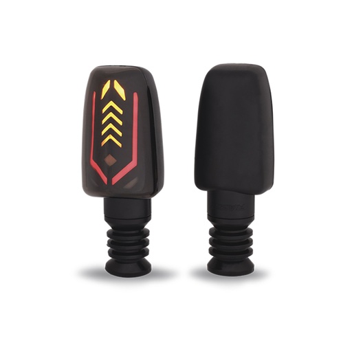 [RS-DIR-0058Y-R] DIRECCIONAL LED SECUENCIAL TIPO DEPORTIVA  UNIVERSAL (AMARILLO-ROJO)