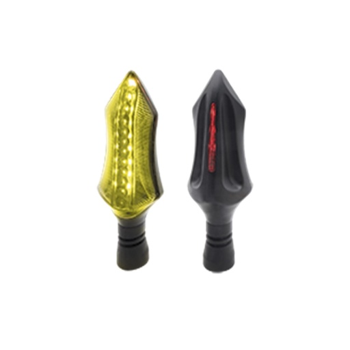 [RS-DIR-0049Y-R] DIRECCIONAL LED SECUENCIAL TIPO DEPORTIVA UNIVERSAL (AMARILLO-ROJO)