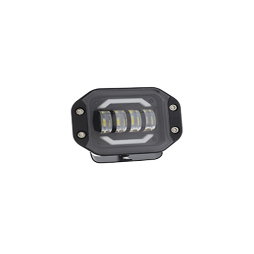 [RS-LED-13089W-W-Y] FARO AUXILIAR LED CON ESTROBO 4 LED CON OJO DE ANGEL CON LUZ DE CONTORNO