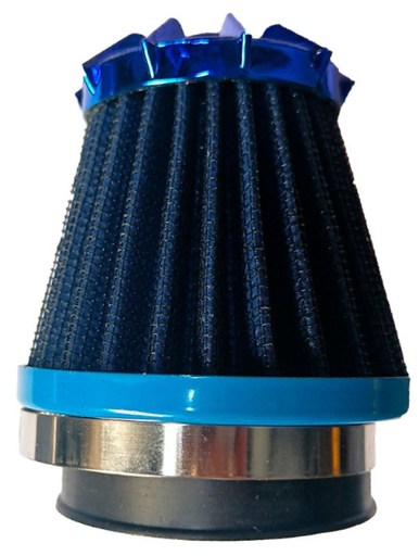[FIL-2600-0046A] FILTRO AIRE UNIVERSAL CONICO ALTO 35/42/48MM AZUL