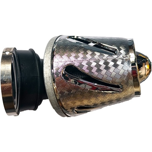 [FIL-2600-0047P] FILTRO AIRE UNIVERSAL IR0047 35/42/48MM PLATA