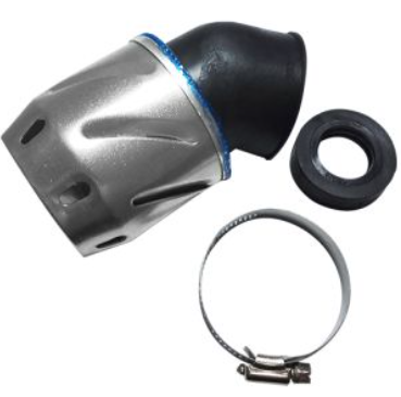 [FIA-A012] FILTRO DE AIRE DE ALTO FLUJO 28/35/48 mm PLATA UNIVERSAL