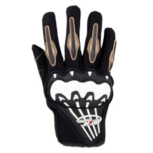 [GUA-7107-0029D] GUANTE P/MOTOCICLISTA IRON RACING FORZA ETERNA NEGRO TALLA XXL