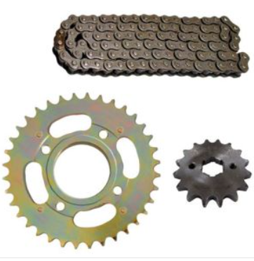 [KSP-IR06] KIT DE SPROCKET IRON BOX CADENA REFORZADA 428H- 120L SPROCKET 43T/16T CARGO 150 GL / TITAN-150
