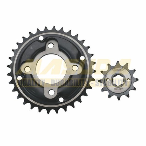 [ENG-1505-0116] KIT ENGRANES ACERO #1045 MOTOKING 520-32T/12T TC200