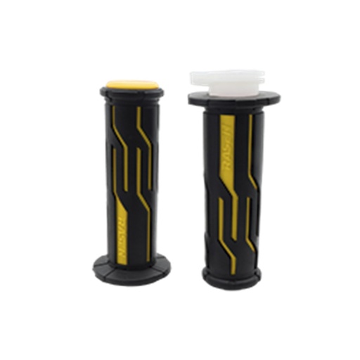 [RS-PUN-10014Y] PUÑO DE CAUCHO TIPO SURCOS (AMARILLO)