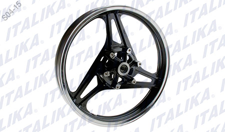 [F14030028] RIN DELANTERO ALUM/NEGRO/. EX200