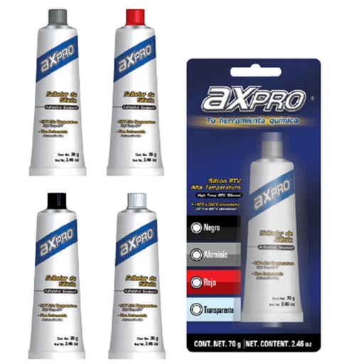 [AX-SBN-070] SILICÓN EN BLISTER (NEGRO)  AXPRO