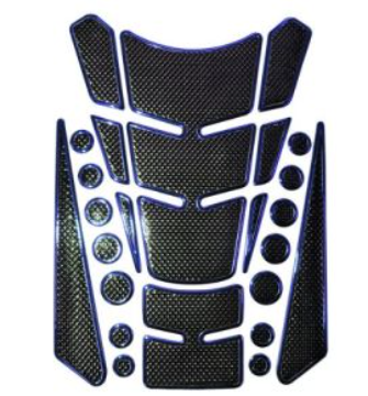 [STI-003A] STICKER AZUL PARA TANQUE DE GASOLINA