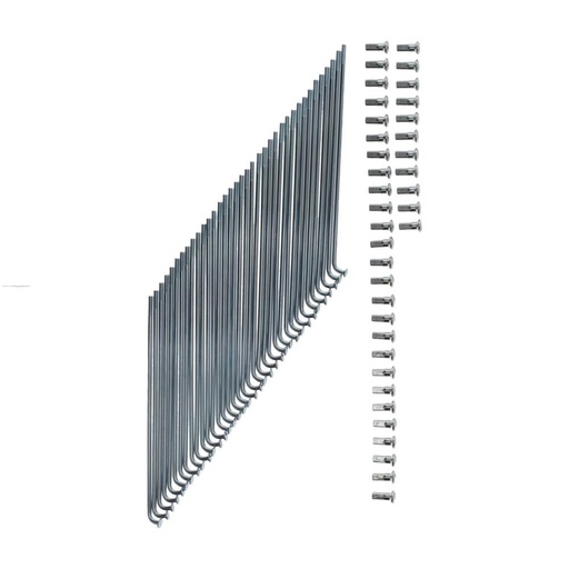 [1520-1038] JUEGO RAYOS NIPLE TRASEROS 36 PZS P/HONDA GL150 CARGO