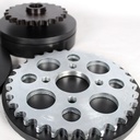 KIT SPROCKET 32T/21T/530H-74L MODELO ATV-180 AÑO 16-24, CADENA DORADA