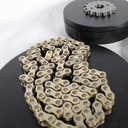 KIT SPROCKET 41T/14T/428H-104L MODELO 125-FL AÑO 19-25, CADENA DORADA