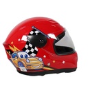 CASCO DE MOTOCICLISTA INFANTIL MEK CHAMPION ROJO C/LUZ