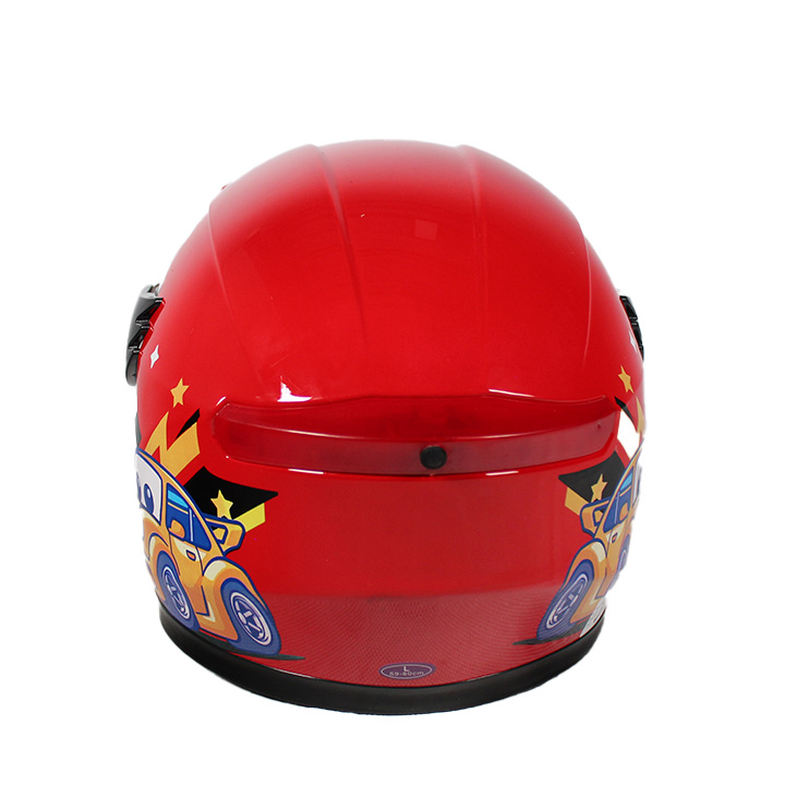 CASCO DE MOTOCICLISTA INFANTIL MEK CHAMPION ROJO C/LUZ