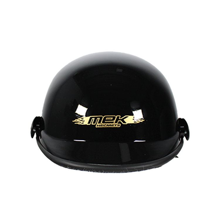 CASCO CACHUCHA ADULTO MEK NEGRO/DORADO GOLD FLAME TALLA L