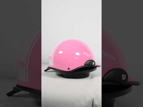 MEDIO CASCO MEK COLOR VERANO VERSION ROSADO/BLANCO 