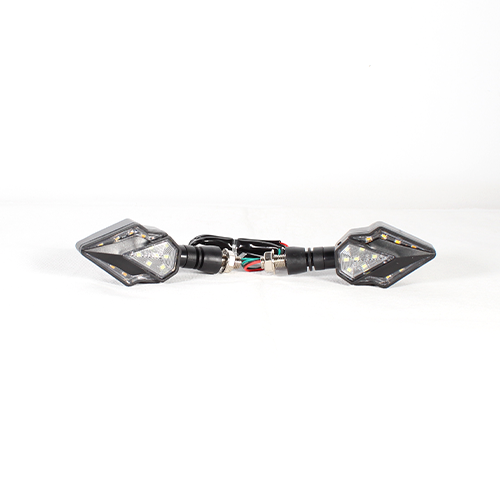 DIRECCIONAL LED SECUENCIAL TIPO DIAMANTE AMAR-BLANCO UNIVERSAL