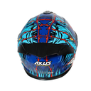CASCO PARA MOTOCICLISTA  ABATIBLE  CHUPACABRA AZUL/ROJO TALLA L 59-60