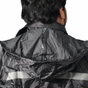 IMPERMEABLE 2 PZAS CON TIRA REFLEJANTE BLANCO (XL)