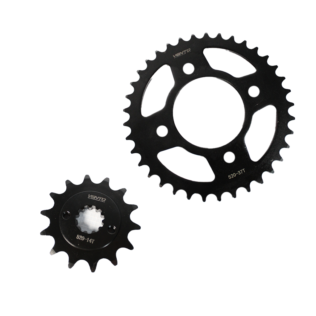 KIT DE SPROCKET   CORONA  37T / PIÑON 14T CADENA REFORZADA NEGRA 520H-106 ALPINA 300 2023 > 2024 > 2025 > 2026