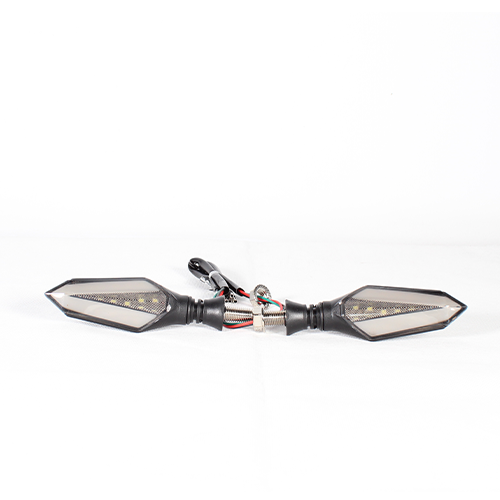 DIRECCIONAL LED SECUENCIAL TIPO HEXAGONAL AMAR-BLANCO UNIVERSAL