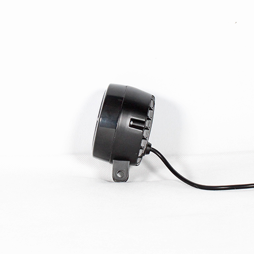FARO 2 LED REDONDO CON LUPA LUZ BLANCA FIJA Y ESTROBO OPCIONAL CONTORNO AMARILLO