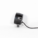 FARO 2 LED REDONDO CON LUPA LUZ BLANCA FIJA Y ESTROBO OPCIONAL CONTORNO ROJO