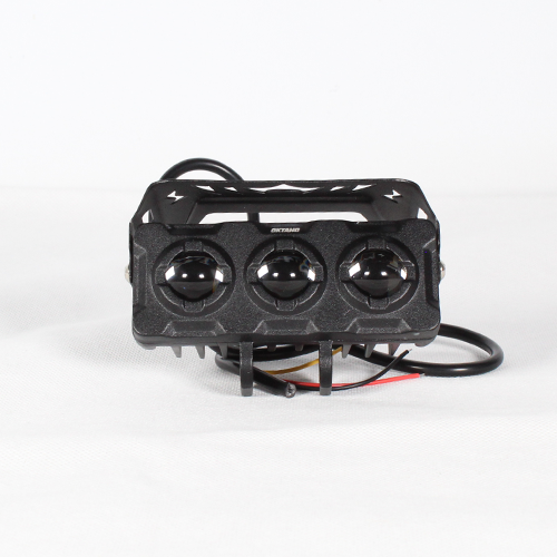 FARO AUXILIAR RECTANGULAR 3 OJOS CON LUPA LUZ BLANCA Y AMARILLA