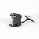 FARO LED CUADRADO LATERALES AZUL Y ROJO ESTROBO LUZ BLANCA FIJA