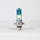 FOCO DE FARO 12 HIPER LED POTENTE H4 CARCASA AZUL LUZ BLANCA