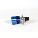 FOCO DE FARO LED H4 6 LED LUZ BLANCA CON CARCASA AZUL