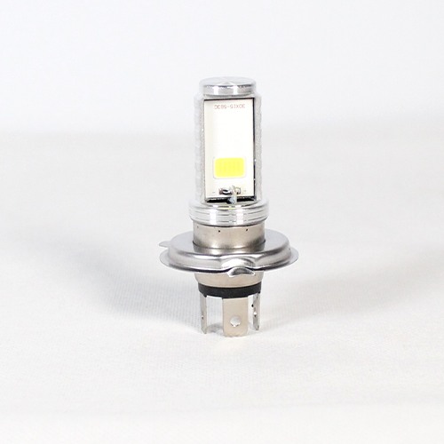 FOCO DE FARO LED H4 LUZ BLANCA CARCASA PLATA