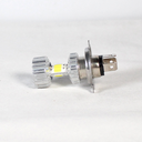 FOCO DE FARO LED H4 LUZ BLANCA NUEVE LADOS CARCASA PLATA