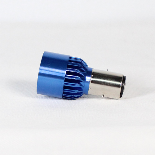 FOCO DE FARO LED MEDIA VUELTA 6 LED LUZ BLANCA CON CARCASA AZUL