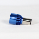 FOCO DE FARO LED MEDIA VUELTA 6 LED LUZ BLANCA CON CARCASA AZUL