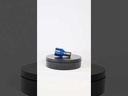 FOCO DE FARO LED MEDIA VUELTA 6 LED LUZ BLANCA CON CARCASA AZUL