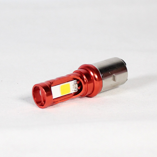 FOCO DE FARO LED MEDIA VUELTA CON DOS COLORES AMAR-BLANCO CARCASA ROJA