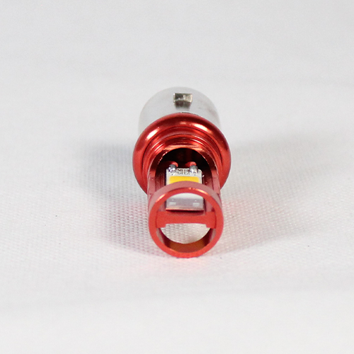FOCO DE FARO LED MEDIA VUELTA CON DOS COLORES AMAR-BLANCO CARCASA ROJA