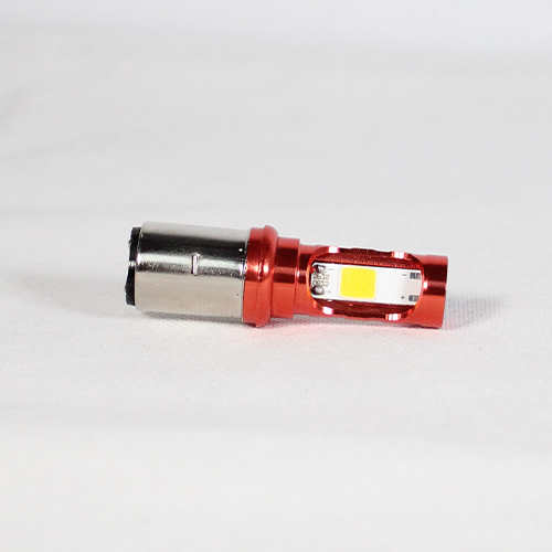 FOCO DE FARO LED MEDIA VUELTA CON DOS COLORES AMAR-BLANCO CARCASA ROJA