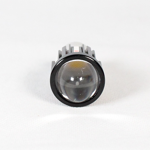 FOCO DE FARO LED MEDIA VUELTA CON LUPA LUZ BLANCA Y AMARILLA CON LED LATERALES ROJO Y AZUL