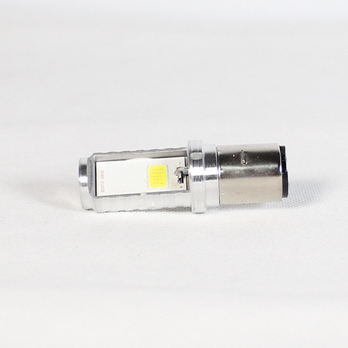 FOCO DE FARO LED MEDIA VUELTA LUZ BLANCA CARCASA PLATA