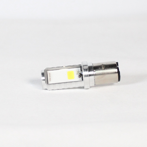 FOCO DE FARO LED MEDIA VUELTA LUZ BLANCA CARCASA PLATA
