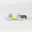 FOCO DE FARO LED MEDIA VUELTA LUZ BLANCA NUEVE LADOS CARCASA PLATA