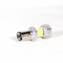 FOCO DE FARO LED MEDIA VUELTA LUZ BLANCA NUEVE LADOS CARCASA PLATA