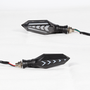 DIRECCIONAL LED SECUENCIAL BI-COLOR TIPO FLECHA AMAR-AZUL UNIVERSAL