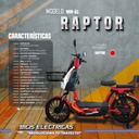 BICICLETA ELECTRICA MM-61 RAPTOR / ROJO