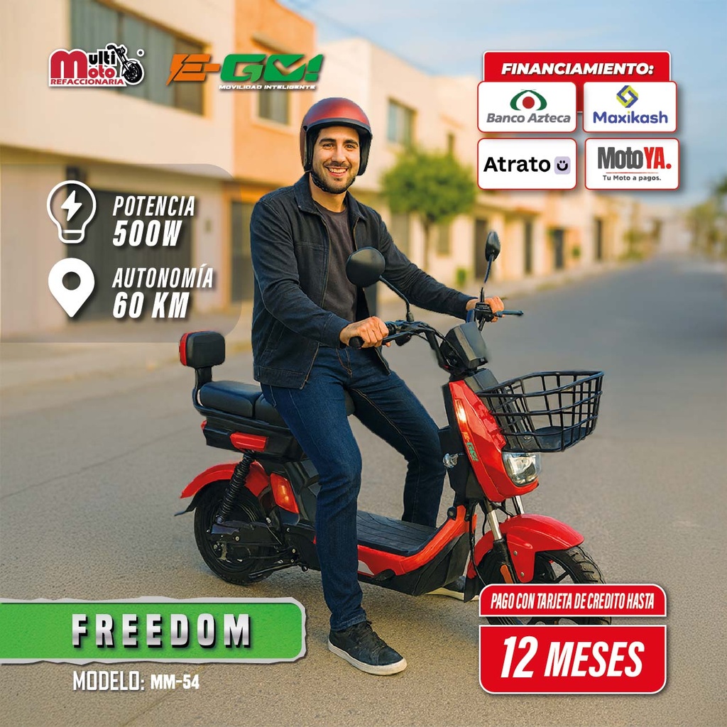 BICICLETA ELECTRICA FREEDOM / AZUL