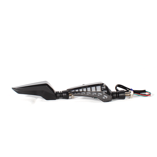 DIRECCIONAL LED SECUENCIAL TIPO BOOMERANG AMAR-ROJO UNIVERSAL